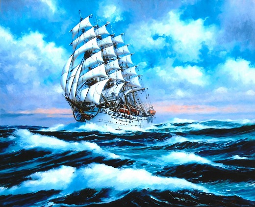 荒天洋々（初代日本丸）　F15