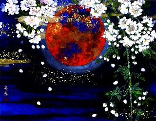 美しき瞬間　F6　日本画